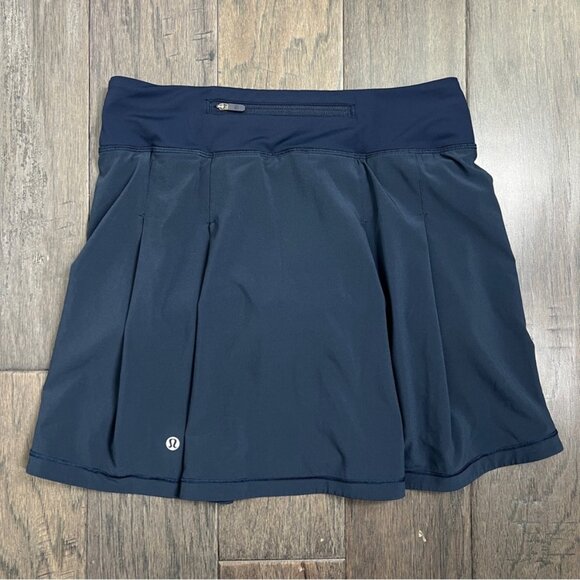 Lululemon Pace Rival Mid-Rise Skirt *Extra Long True Navy - Picture 2 of 9